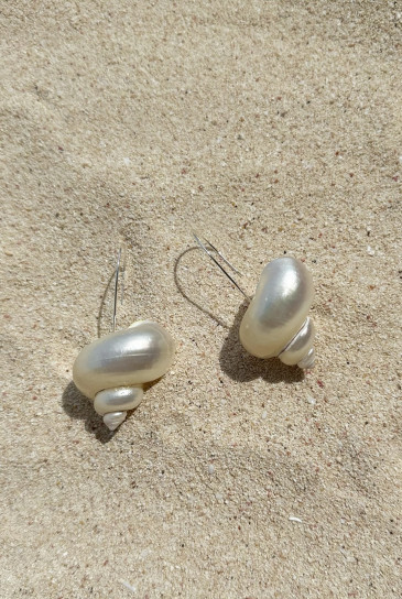 Siren's Shell Earring by Saint Holiday on curated-crowd.com