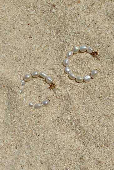 The Deep Pearl Hoop by Saint Holiday on curated-crowd.com