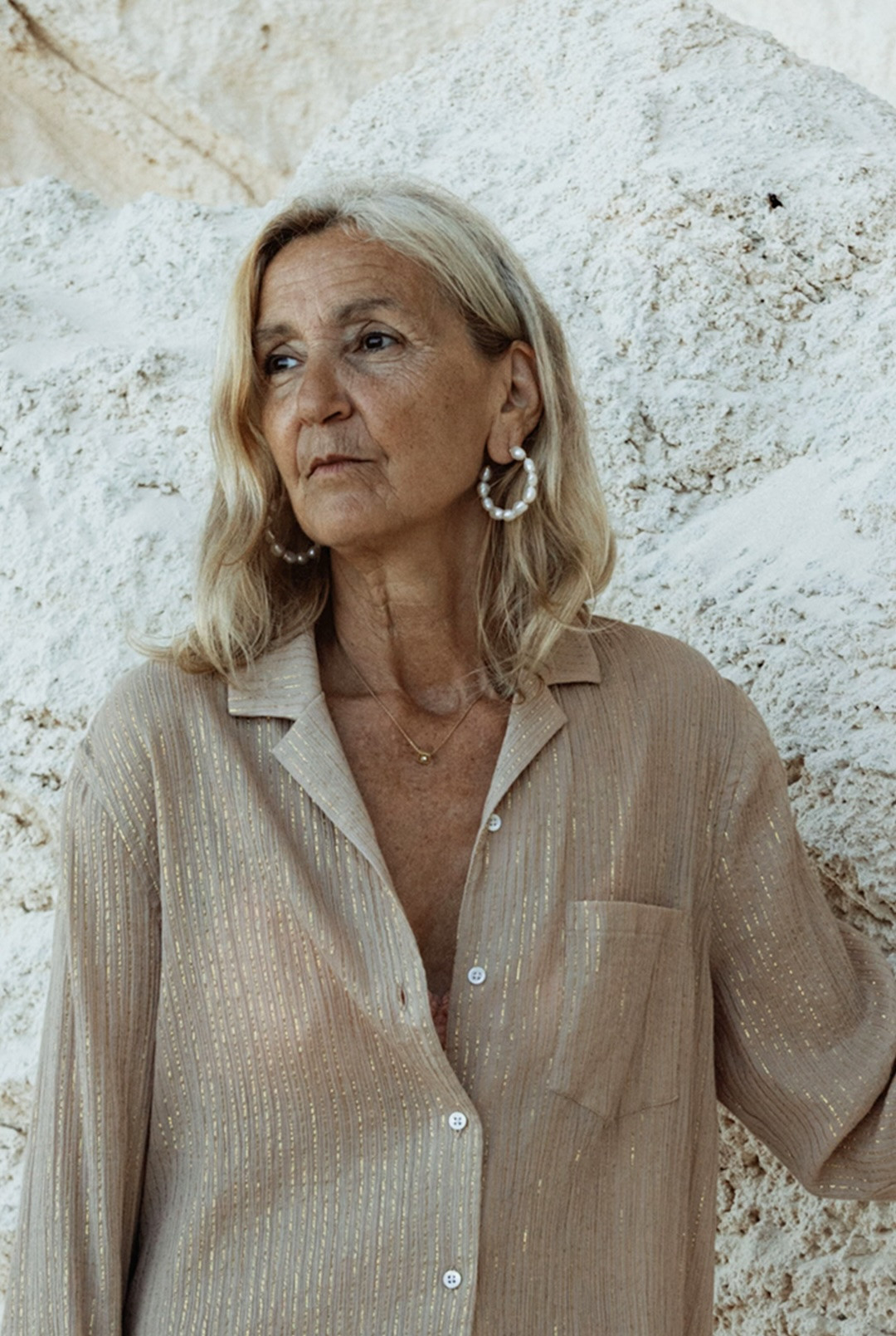 The Deep Pearl Hoop by Saint Holiday on curated-crowd.com