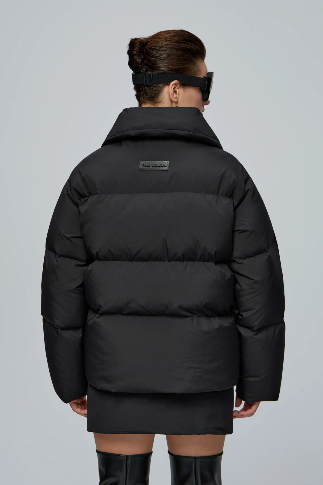 A4 Black Puffer Jacket by THE WARM on curated-crowd.com