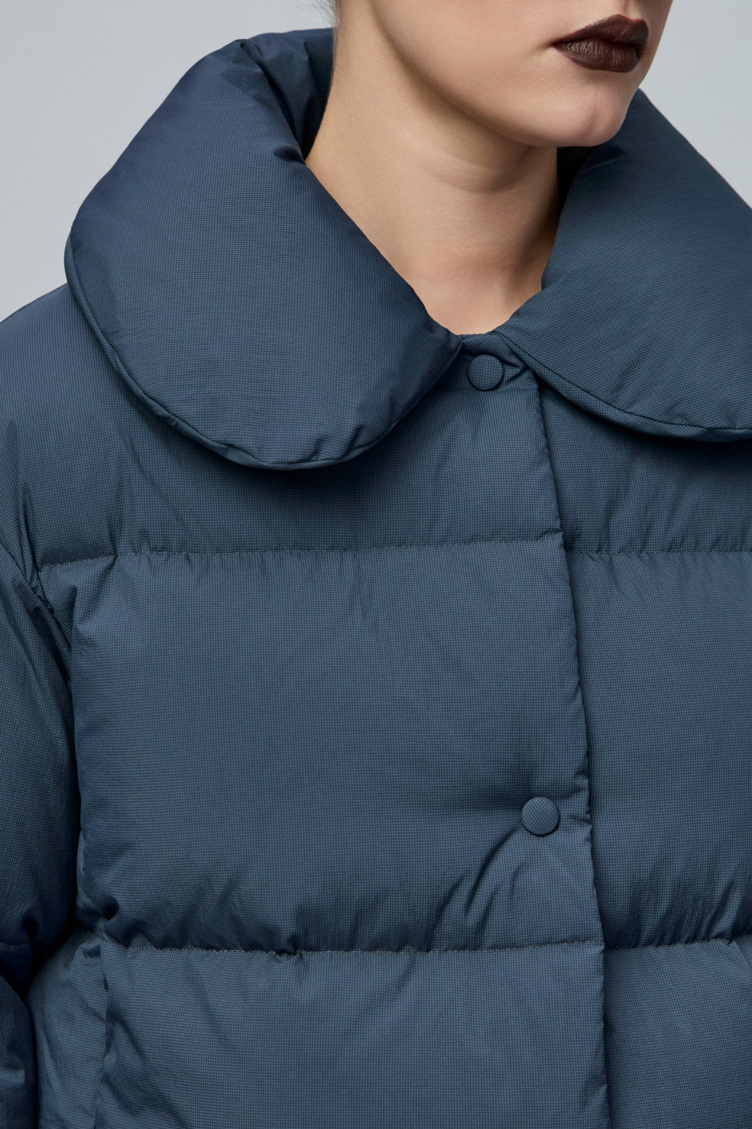 A4 Navy Puffer Jacket by THE WARM on curated-crowd.com