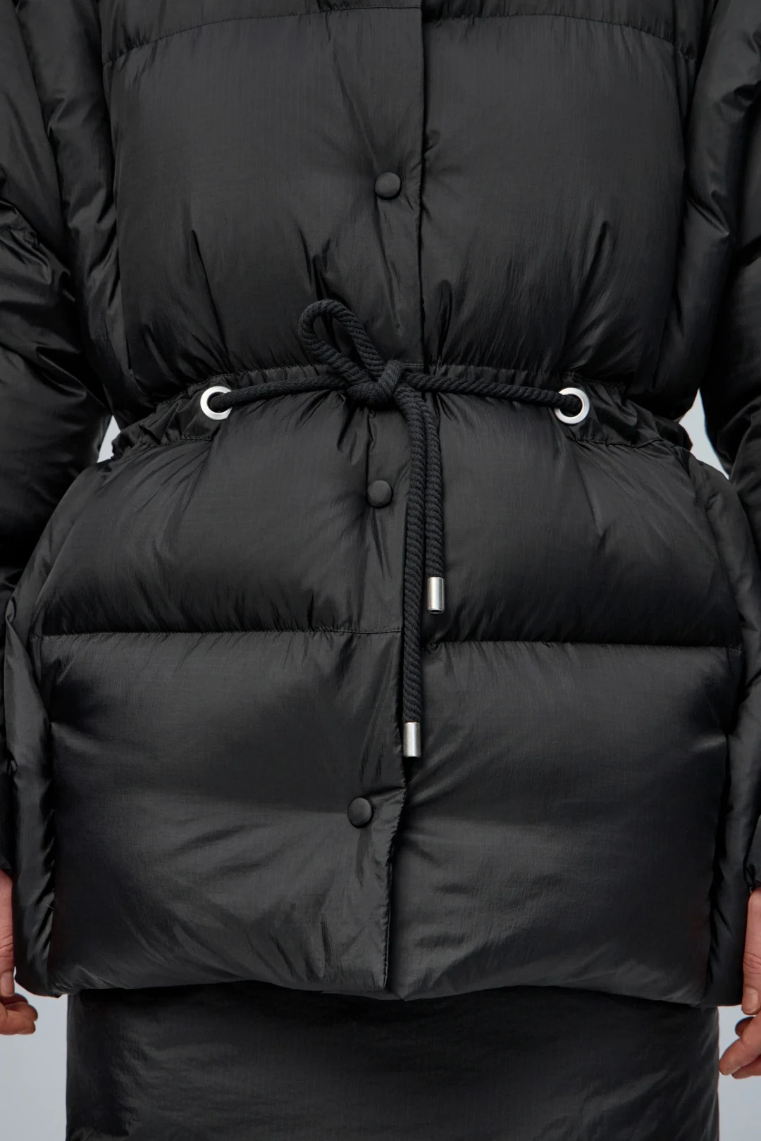 Puffer Vest Black Jacket by THE WARM on curated-crowd.com
