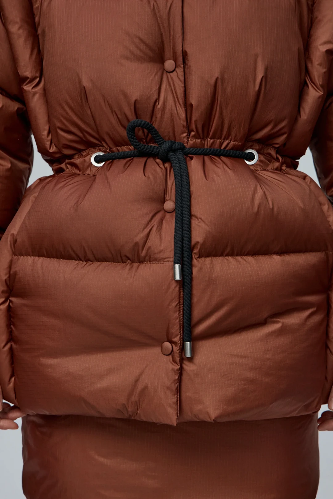 Puffer Vest Bronze Jacket by THE WARM on curated-crowd.com