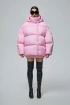 DNK Sky Pink Puffer Jacket by THE WARM on curated-crowd.com