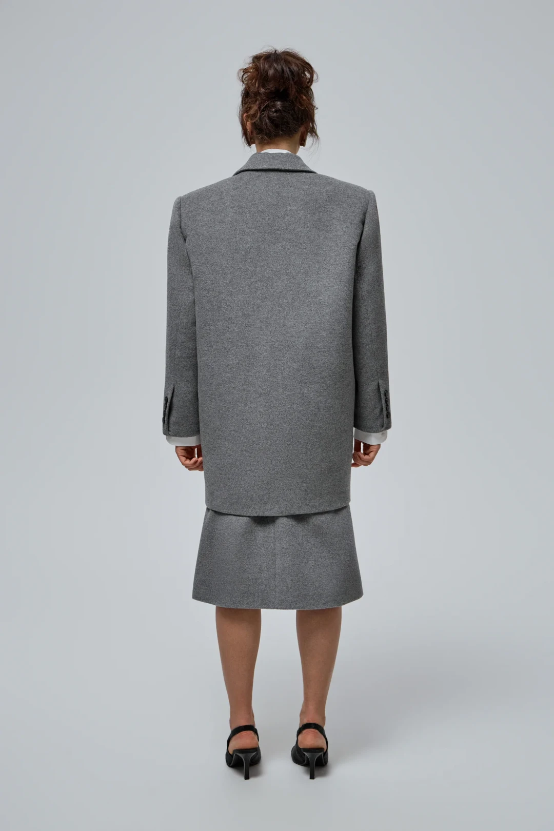 Yappi Jacket in Grey by THE WARM on curated-crowd.com