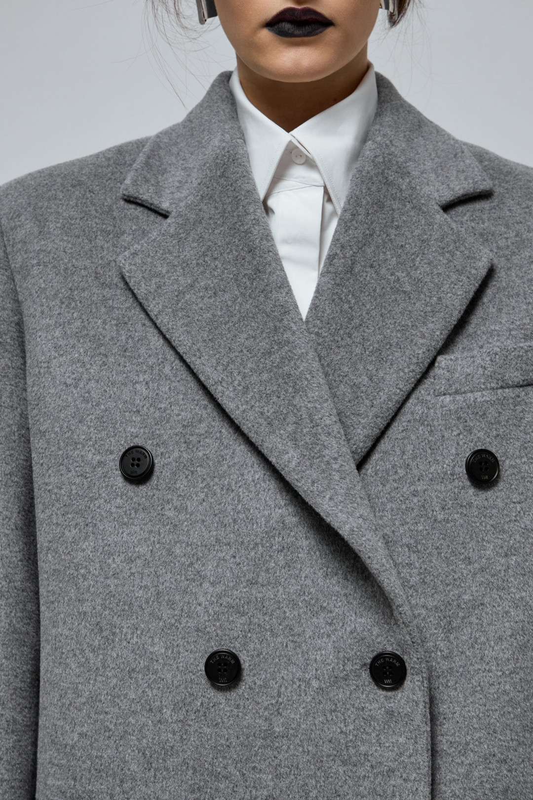 Yappi Jacket in Grey by THE WARM on curated-crowd.com