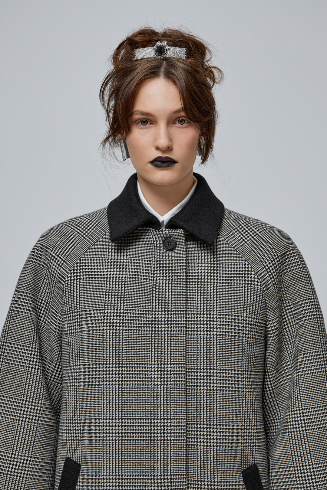 Elizabeth Checked Coat by THE WARM on curated-crowd.com