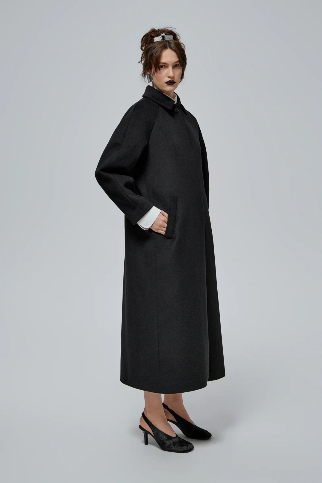 Elizabeth Coat in Black by THE WARM on curated-crowd.com