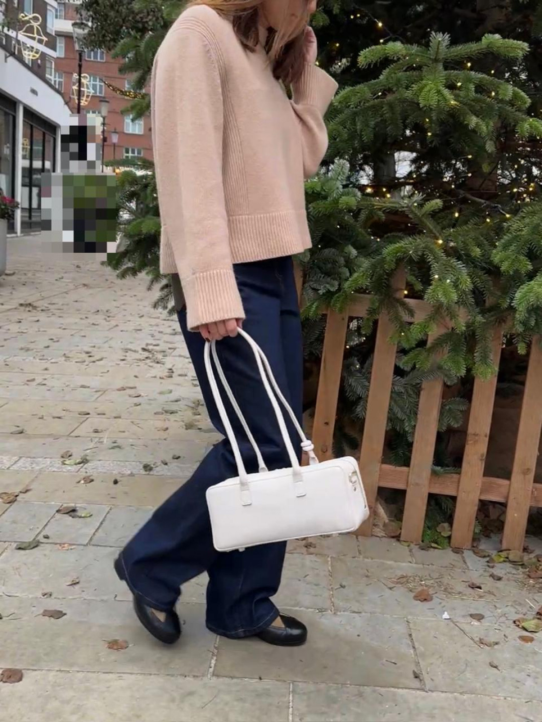 Small Work Bag in Dirty White Leather by Folklore on curated-crowd.com