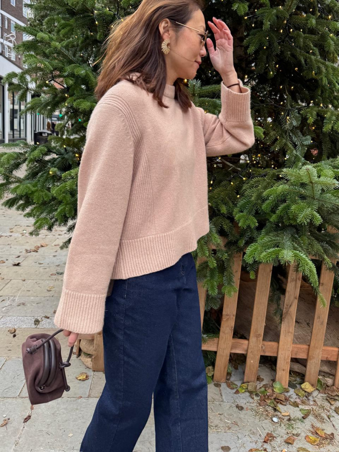 Cashmere Sweater in Toffee by LOOP Cashmere on curated-crowd.com