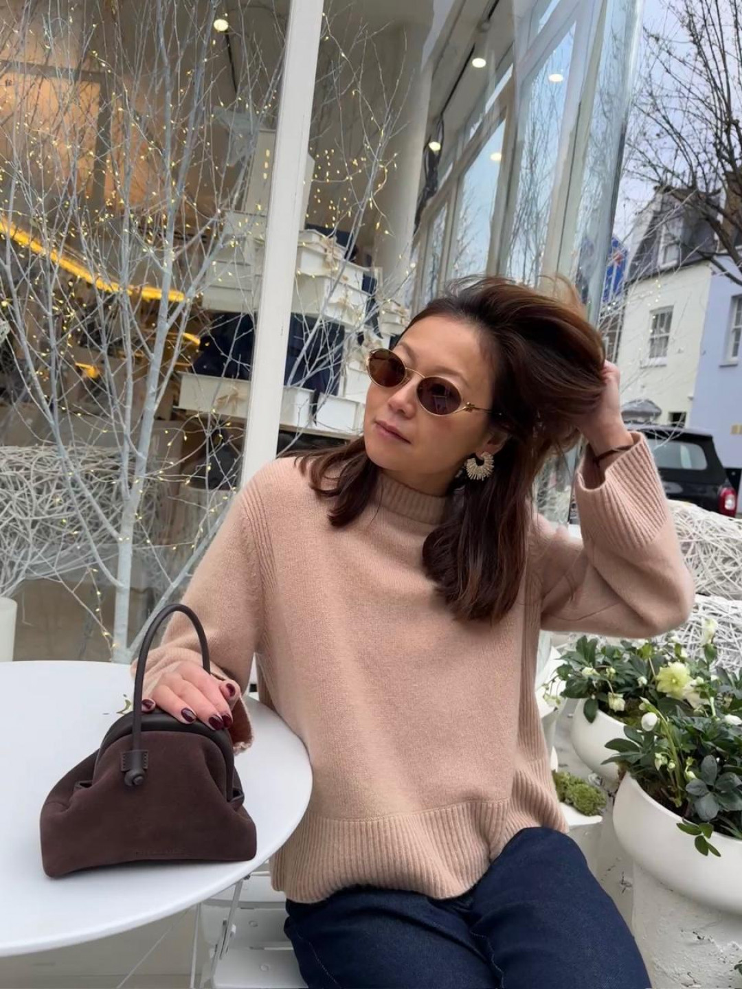 Cashmere Sweater in Toffee by LOOP Cashmere on curated-crowd.com