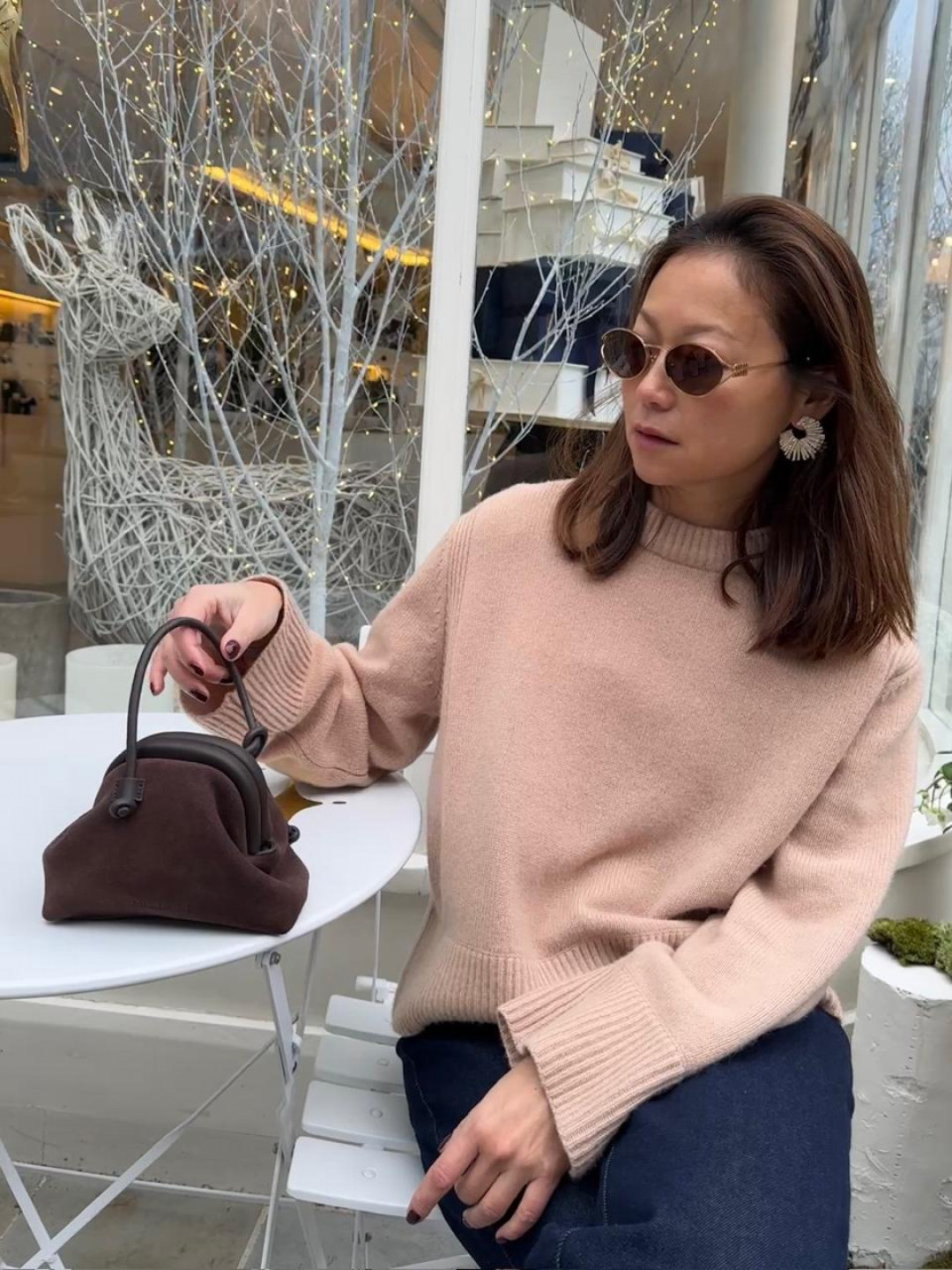 Small Money Bag In Suede by Folklore on curated-crowd.com