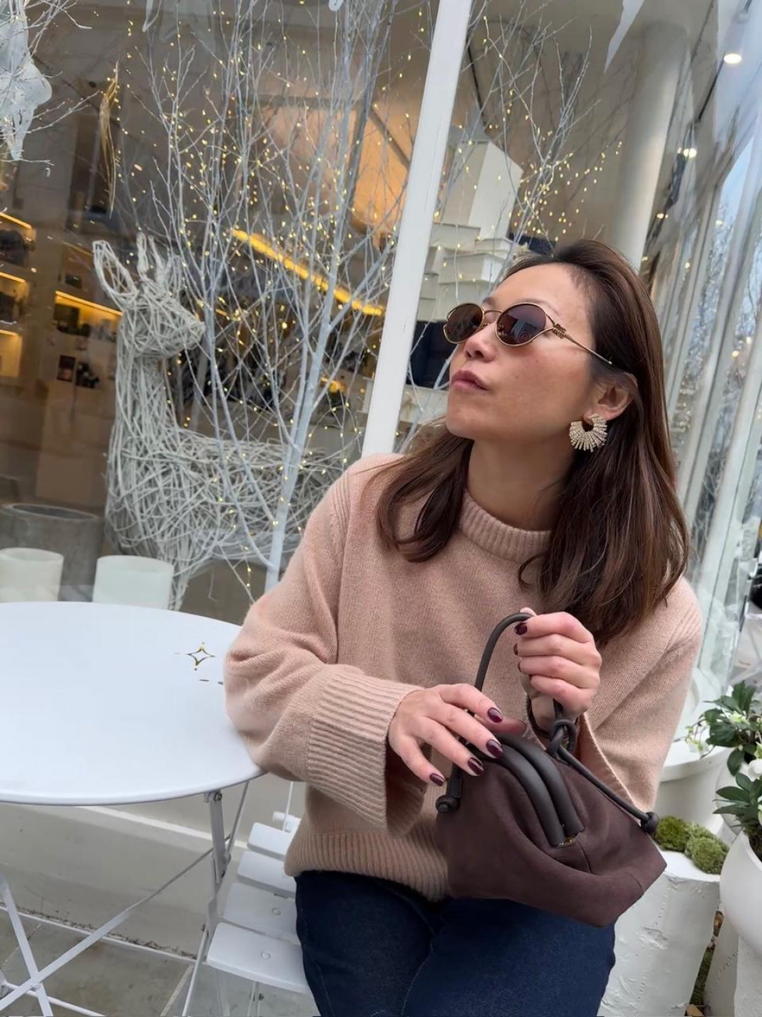 Starstruck Earrings Gold and White by Talita London on curated-crowd.com