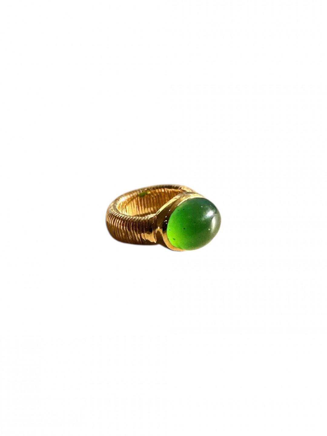 Serpentine Set Wirewrap Ring by Tay Jewellery on curated-crowd.com