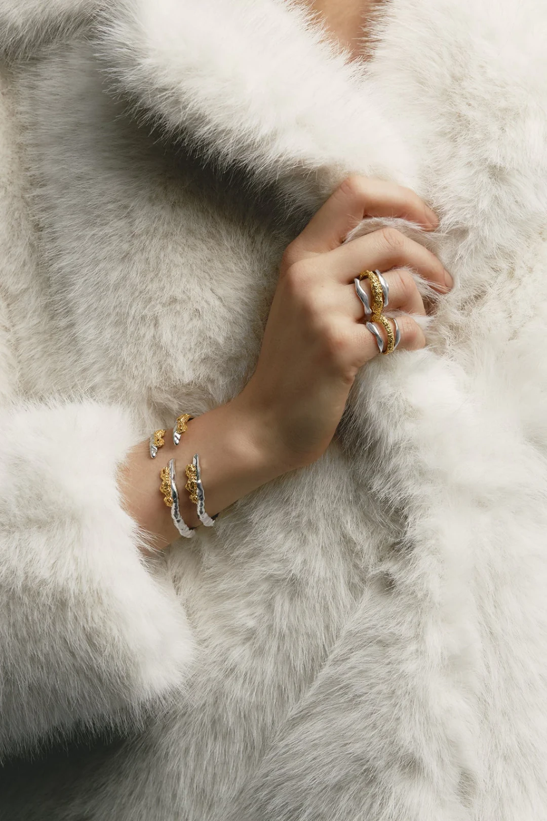 Cassandra Mix Pinky Ring by Jude Benhalim on curated-crowd.com