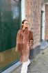 Melody Shearling Coat in Cinnamon by Curated Crowd Collective on curated-crowd.com