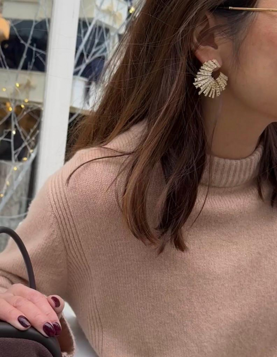 Starstruck Earrings Gold and White by Talita London on curated-crowd.com