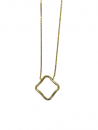 Bodrum Vermil Logo Large Gold Necklace by MAVIADA on curated-crowd.com