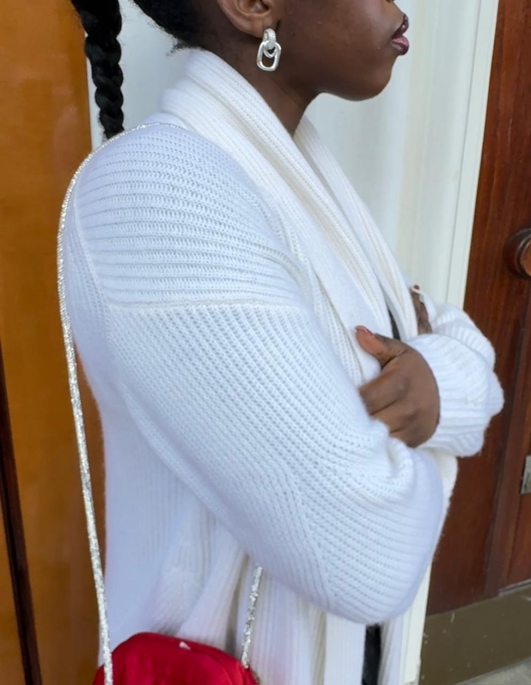 Ribbed Cashmere Coatigan in Snow by LOOP Cashmere on curated-crowd.com