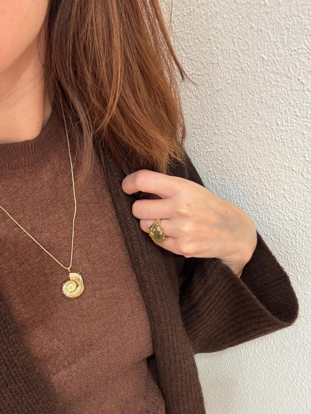 Snail Gold Pendant by Studio Liberté on curated-crowd.com