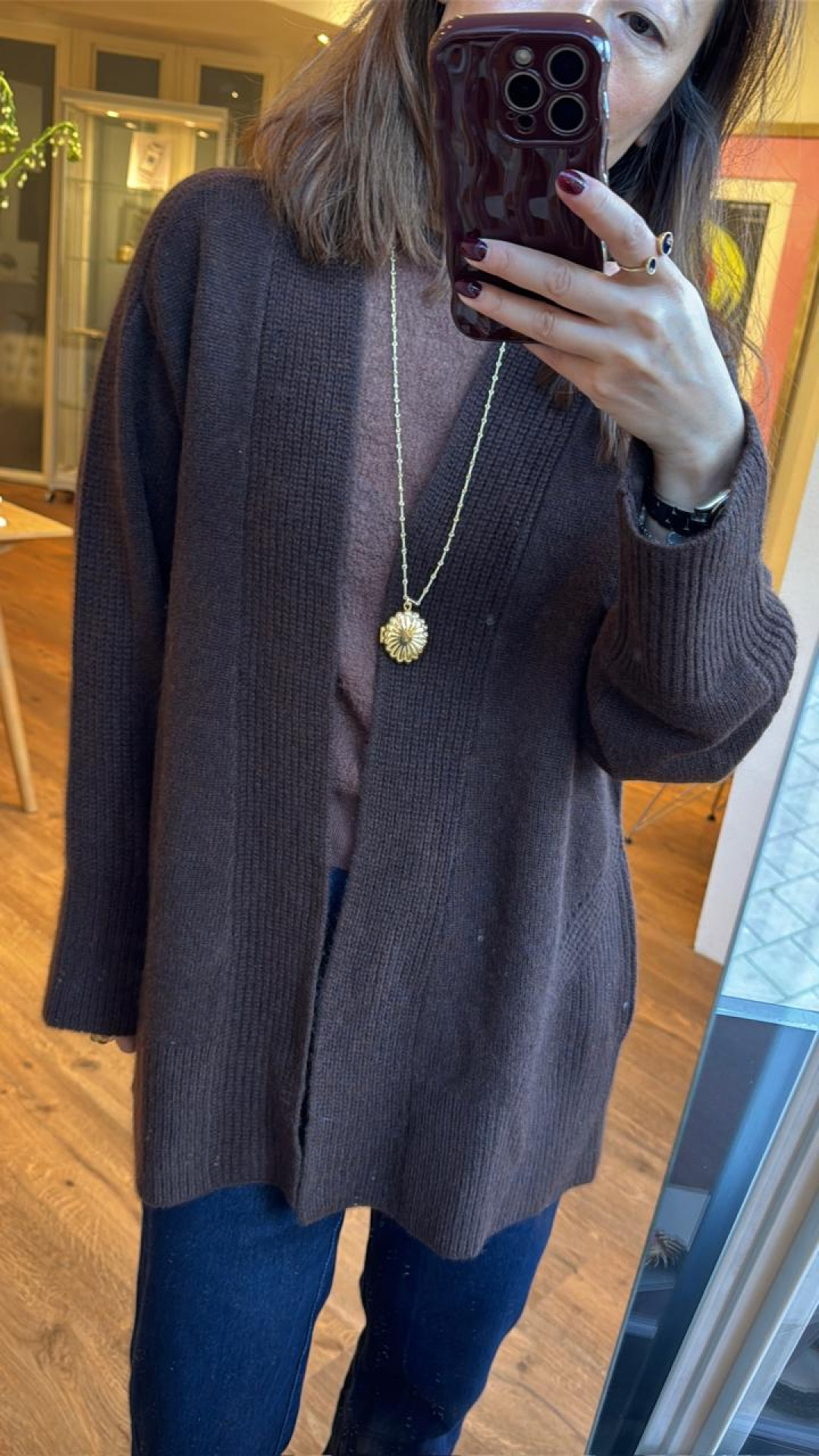 Mooncake Necklace Gold by Studio Liberté on curated-crowd.com