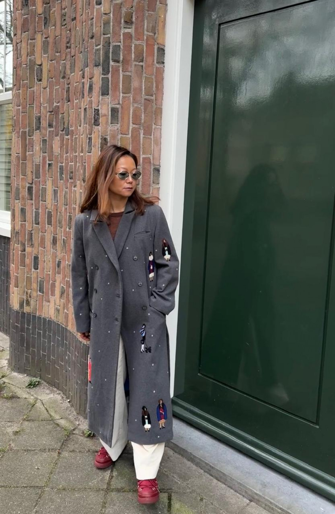 Chic People Wool Coat by Artwear Gallery on curated-crowd.com
