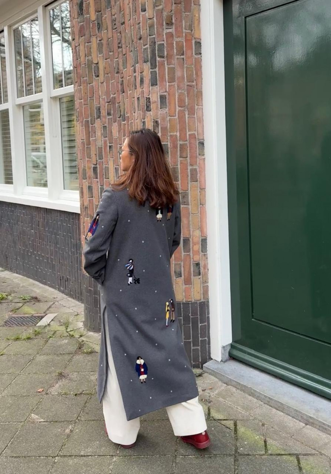 Chic People Wool Coat by Artwear Gallery on curated-crowd.com