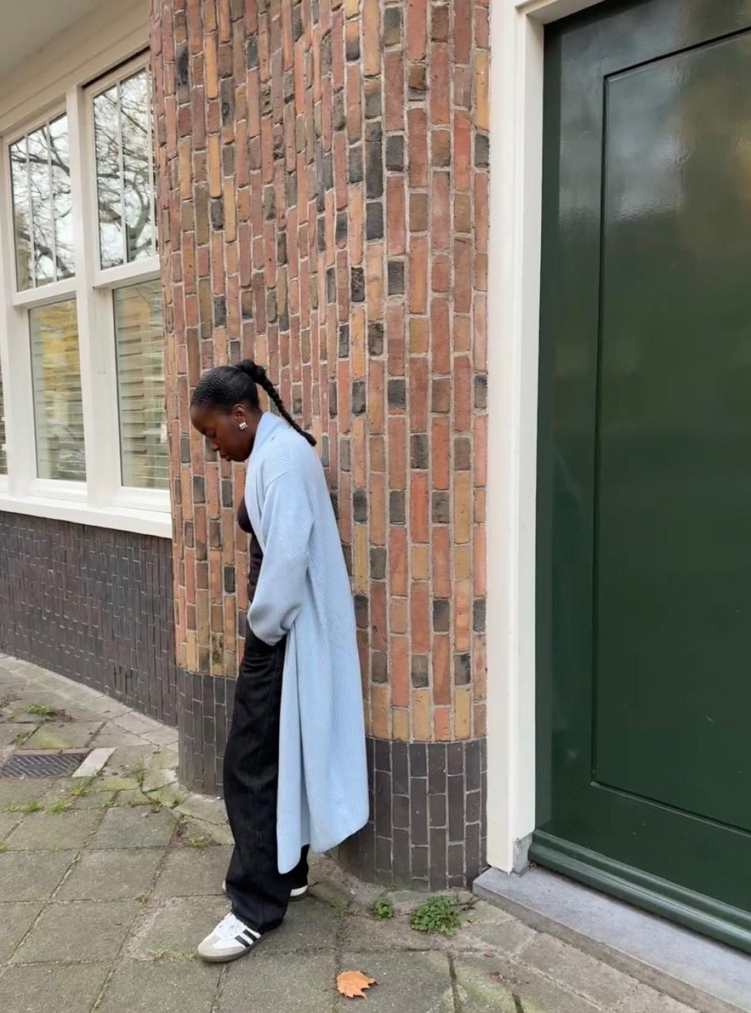 Ribbed Cashmere Coatigan in Skyway Blue by LOOP Cashmere on curated-crowd.com