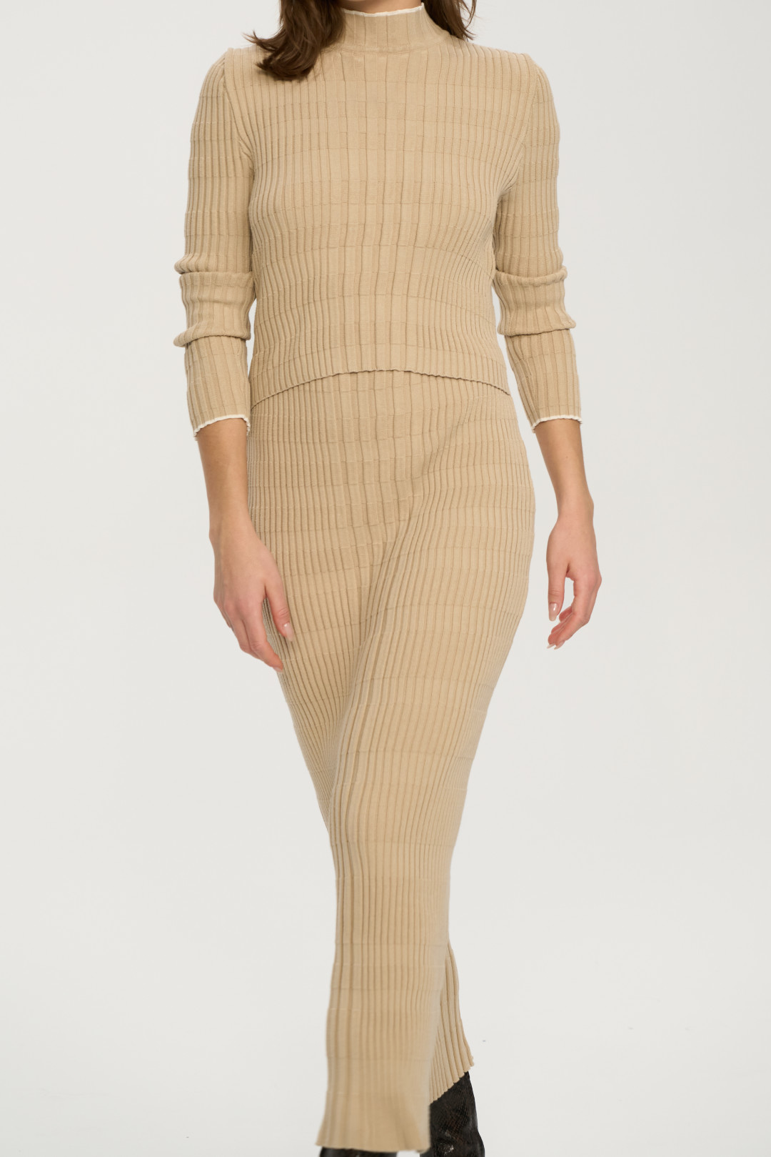 Vertical Knitwear Dress by Inner Tiger on curated-crowd.com