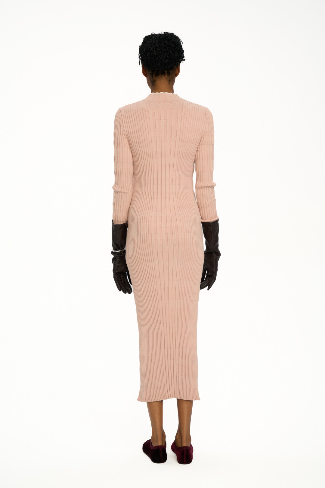 Vertical Knitwear Dress by Inner Tiger on curated-crowd.com