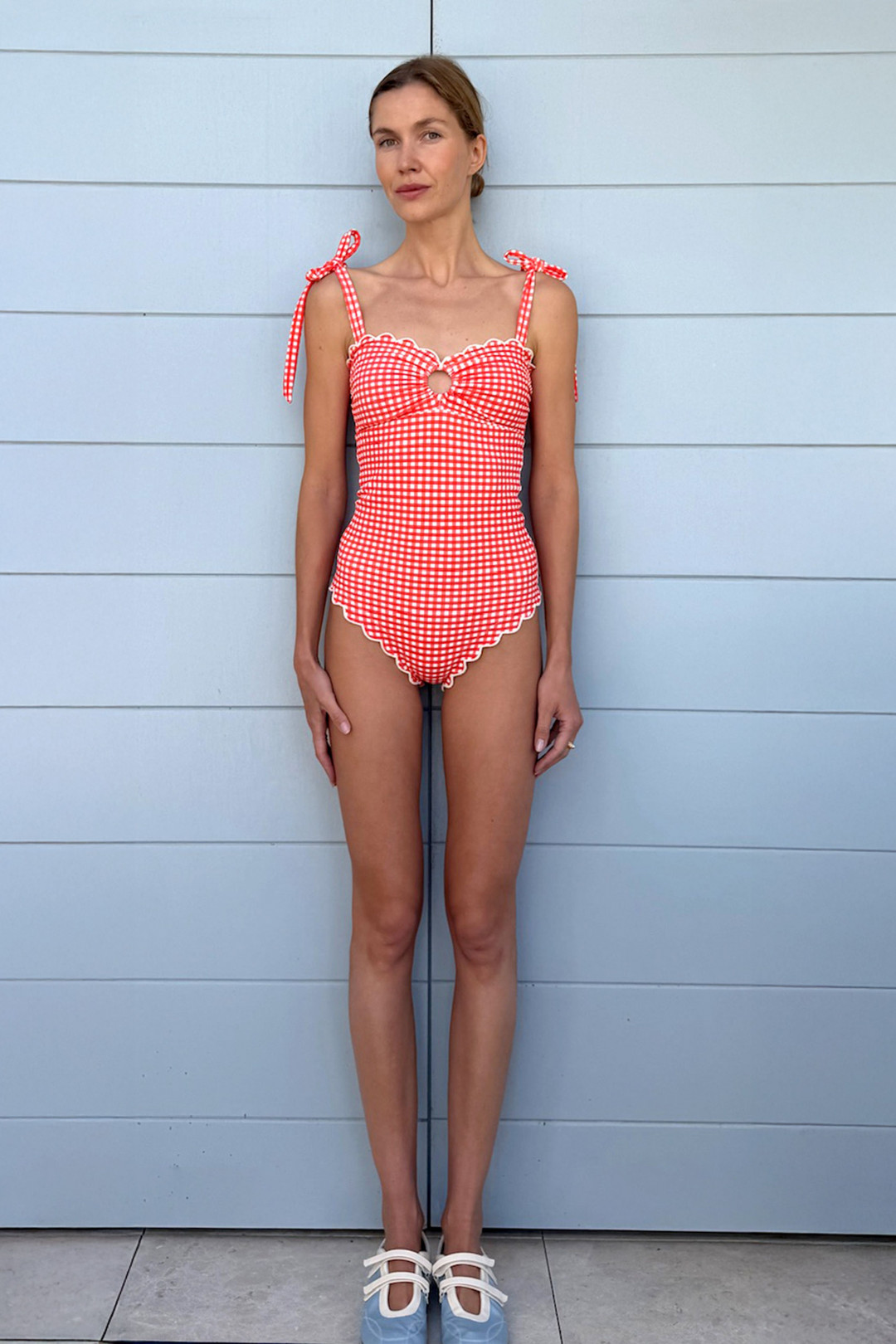Florentine Swimsuit in Orange by PAPER London on curated-crowd.com