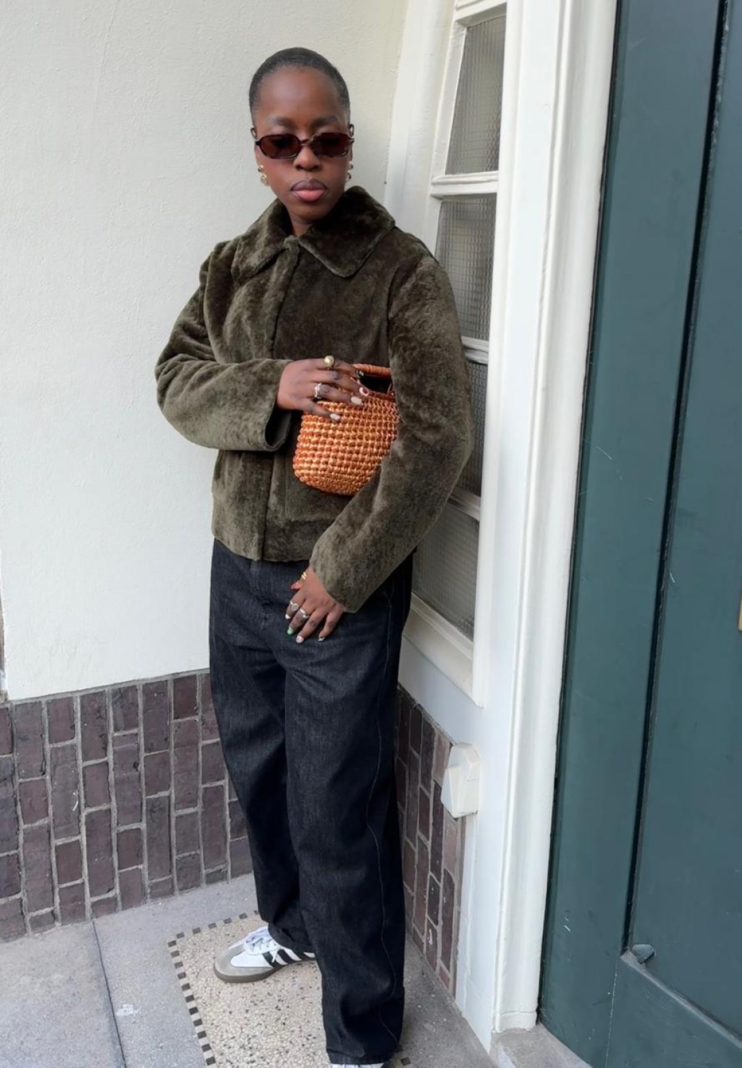 Aubade Collared Shearling  Jacket by Curated Crowd Collective on curated-crowd.com