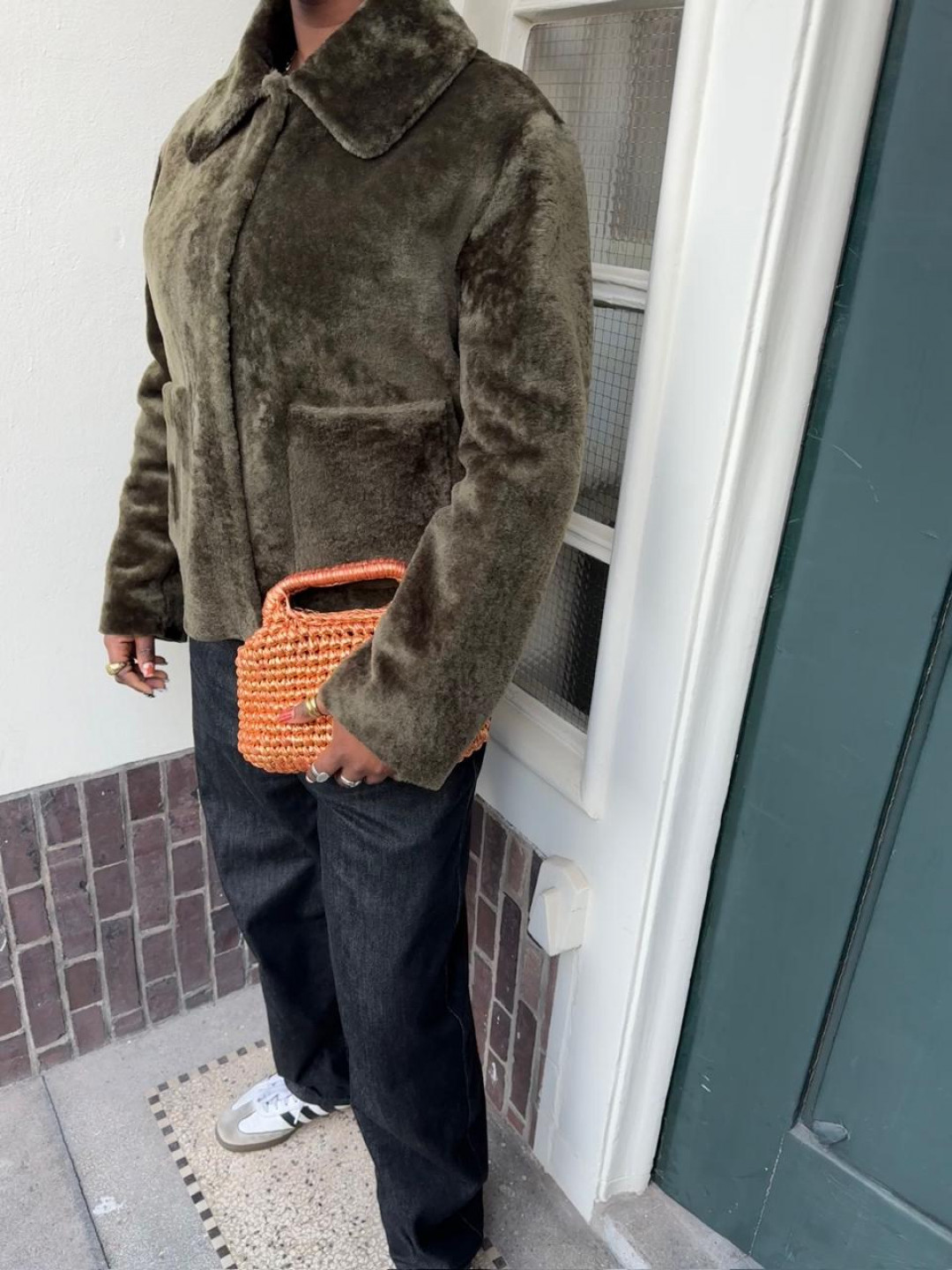 Aubade Collared Shearling  Jacket by Curated Crowd Collective on curated-crowd.com