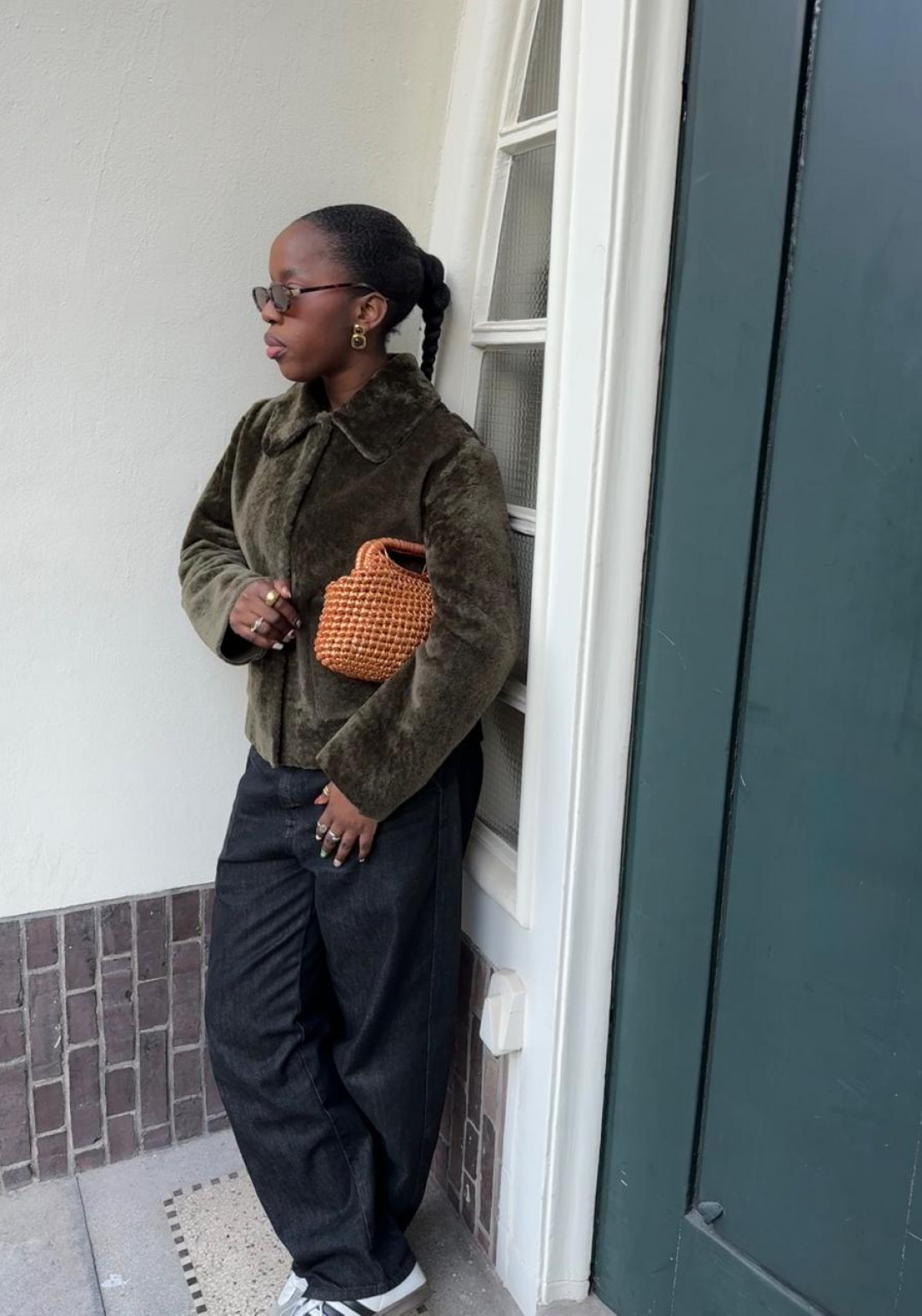 Aubade Collared Shearling  Jacket by Curated Crowd Collective on curated-crowd.com