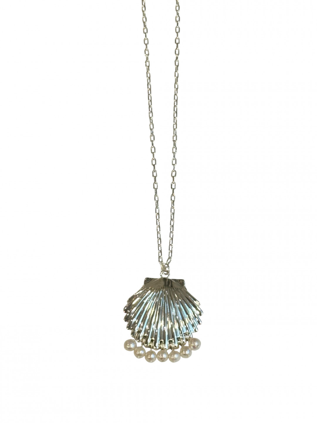 Seashell Necklace with Pearls by Studio Liberté on curated-crowd.com