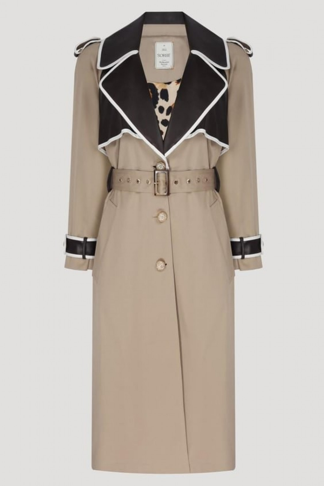 The Sunset Cascade Trench in Beige by Sorbé on curated-crowd.com
