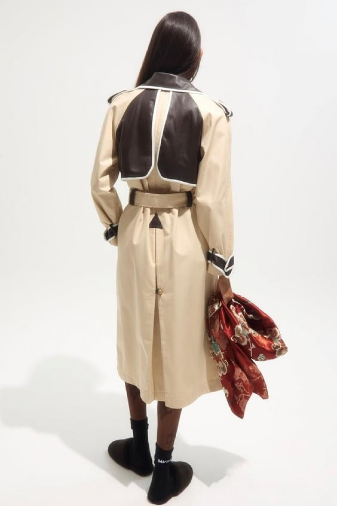 The Sunset Cascade Trench in Beige by Sorbé on curated-crowd.com