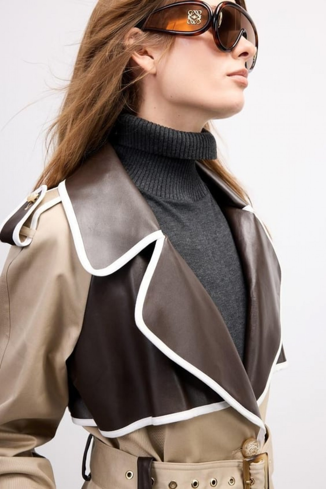 The Sunset Cascade Trench in Beige by Sorbé on curated-crowd.com