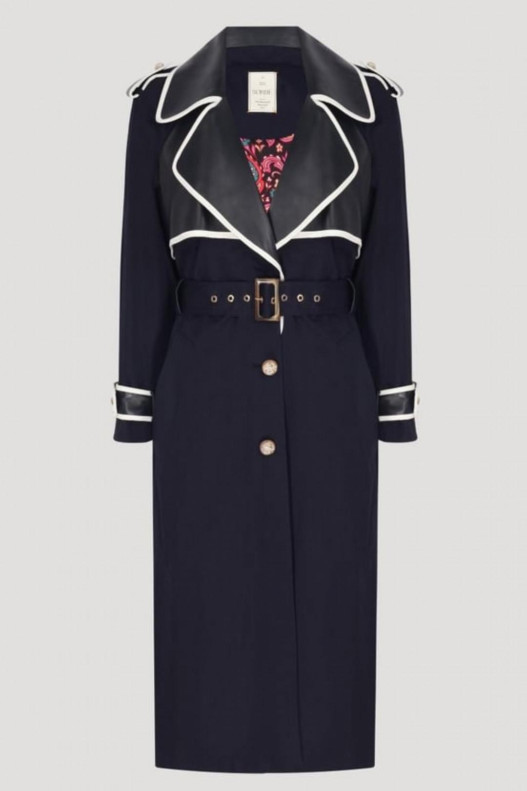 The Sunset Cascade Trench in Navy by Sorbé on curated-crowd.com