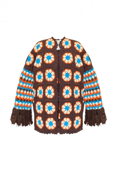 Imagine Jacket Brown/Orange/Blue by Jessica K on curated-crowd.com