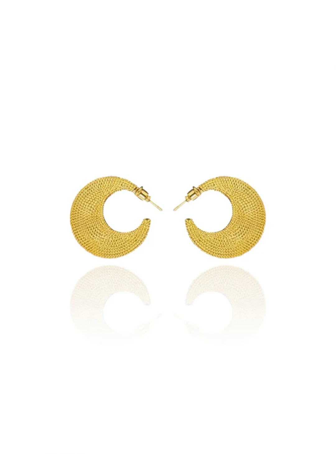 Luna Earrings Gold by Jessica K on curated-crowd.com