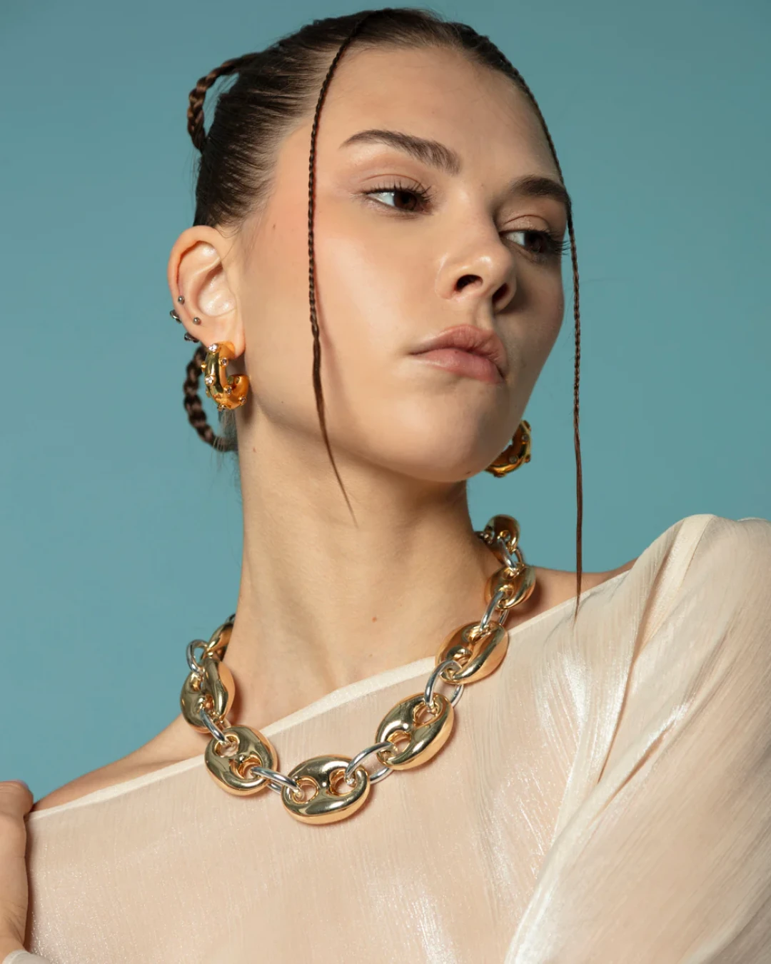 Chunky Gold Chain by Jessica K on curated-crowd.com