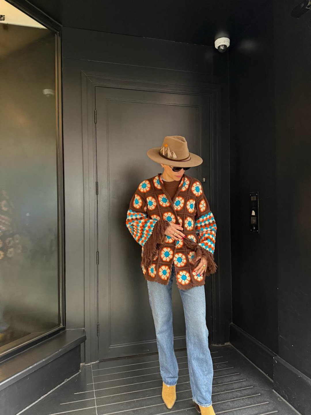 Imagine Jacket Brown/Orange/Blue by Jessica K on curated-crowd.com