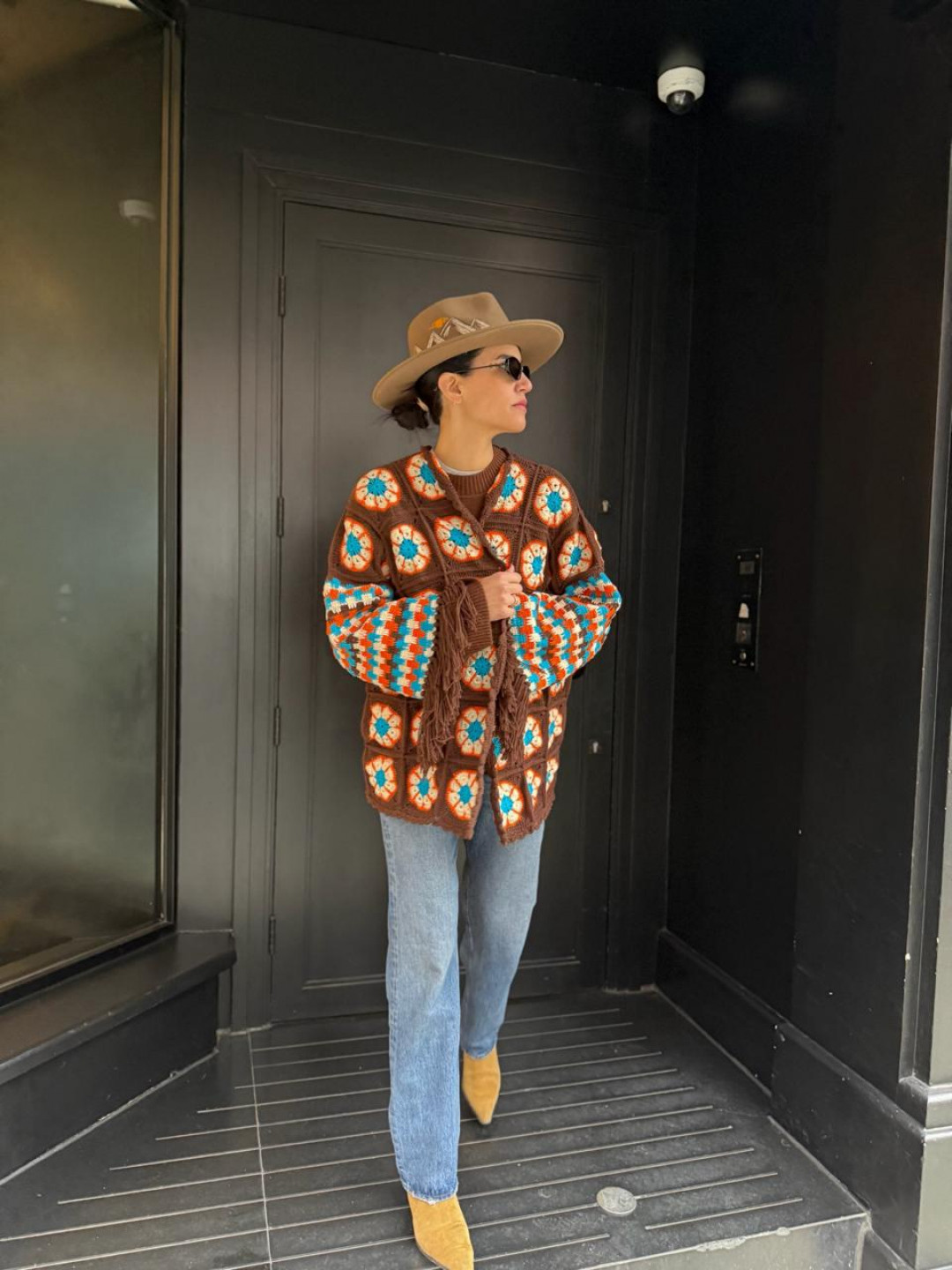 Imagine Jacket Brown/Orange/Blue by Jessica K on curated-crowd.com