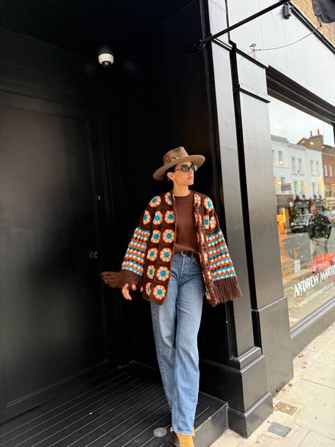 Imagine Jacket Brown/Orange/Blue by Jessica K on curated-crowd.com