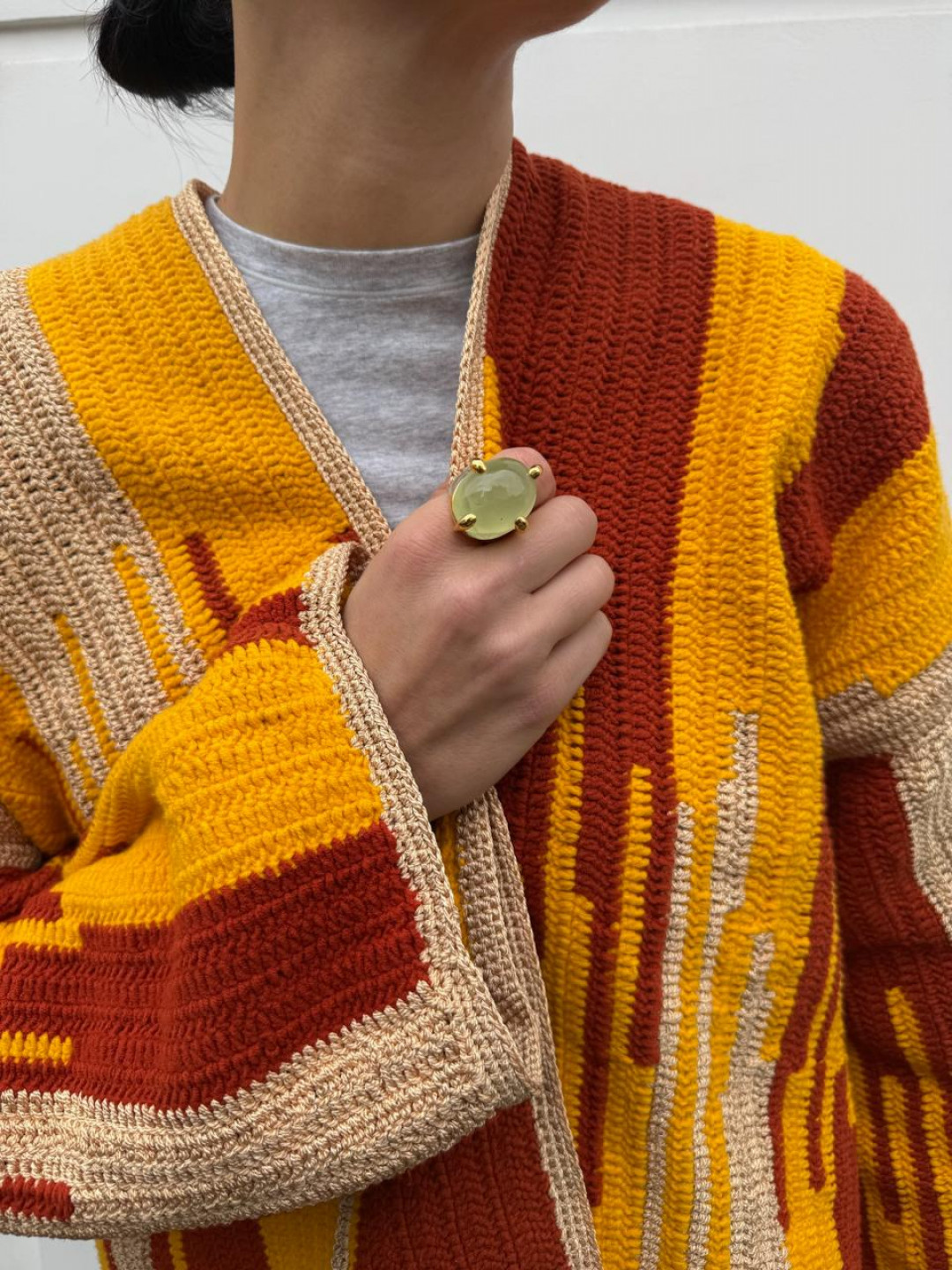 Prehnite Set Chrissie Ring by Tay Jewellery on curated-crowd.com