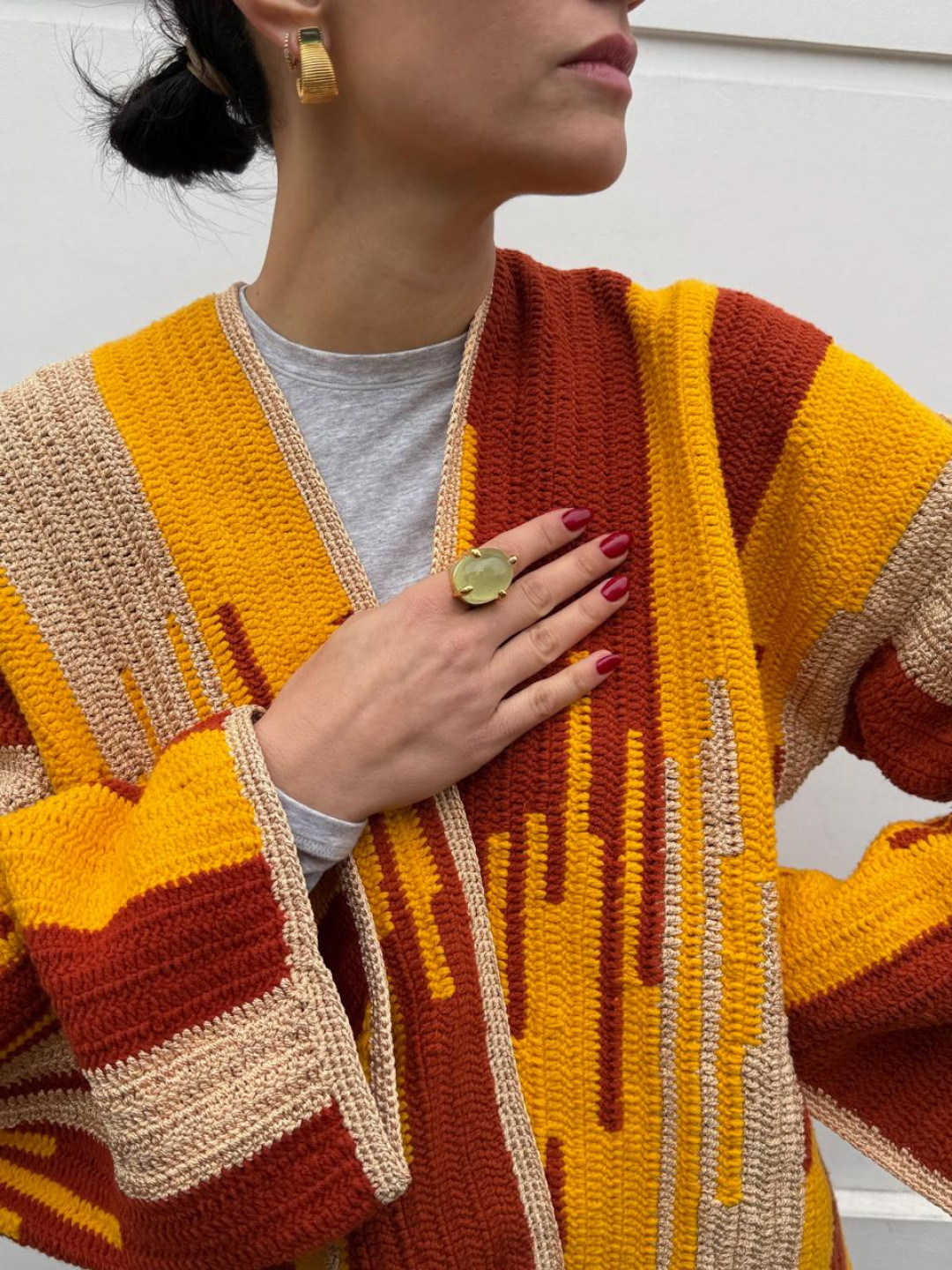 Prehnite Set Chrissie Ring by Tay Jewellery on curated-crowd.com