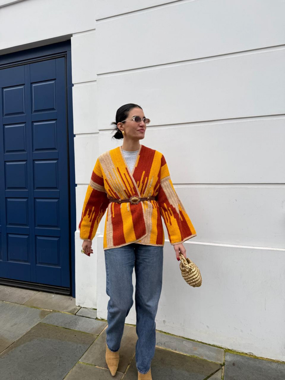 Jade Jacket Brick/Gold/Mustard by Jessica K on curated-crowd.com