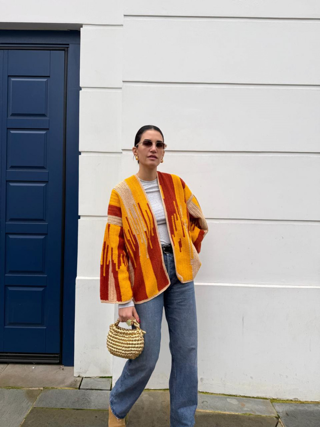 Jade Jacket Brick/Gold/Mustard by Jessica K on curated-crowd.com