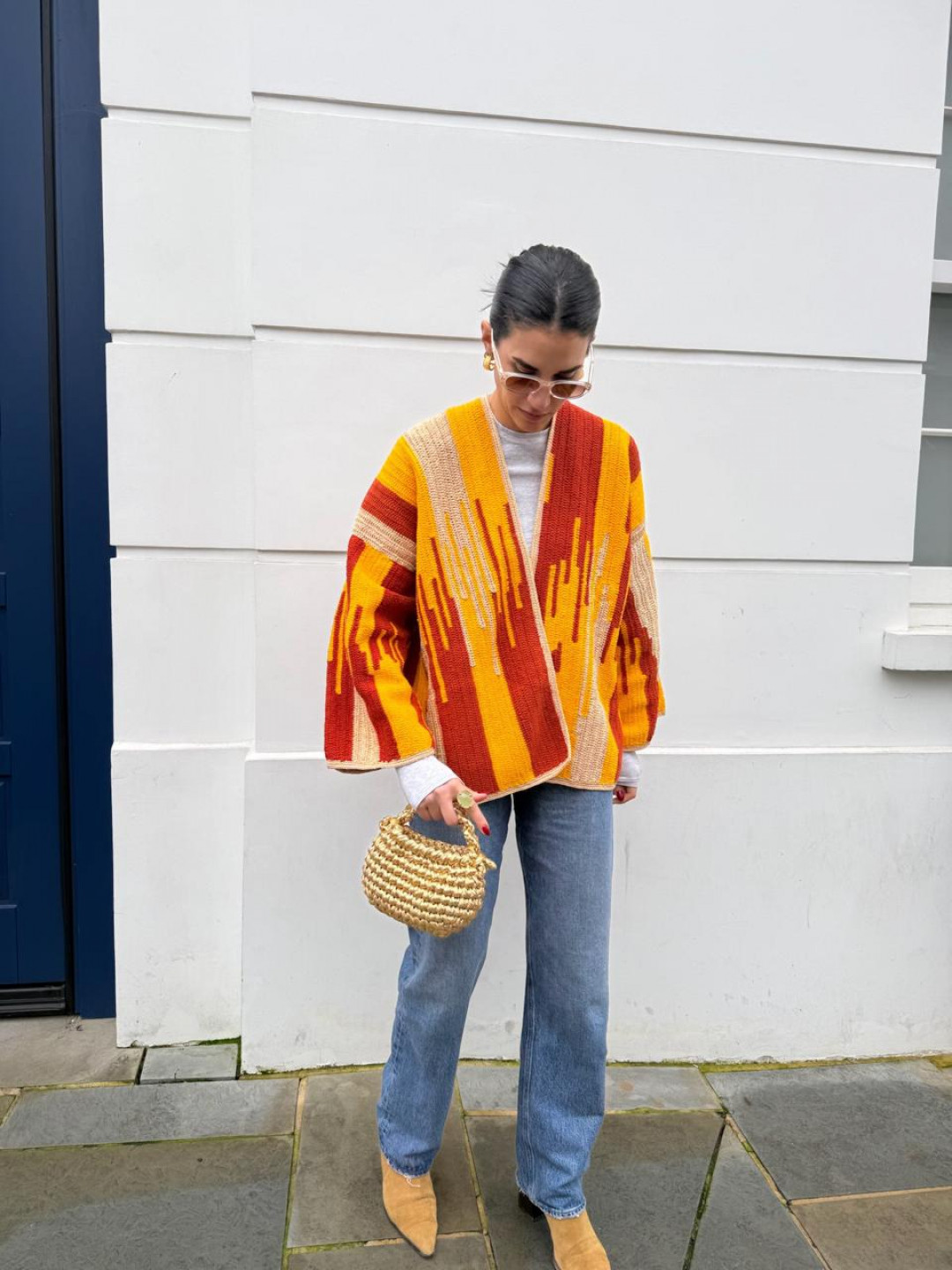 Jade Jacket Brick/Gold/Mustard by Jessica K on curated-crowd.com